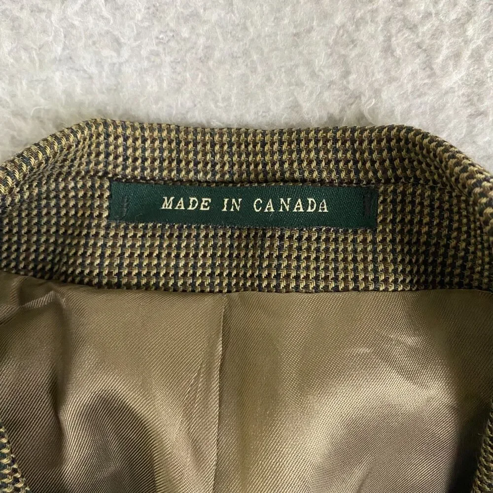 Vintage Ralph Lauren 100% Wool Blazer Jacket Men's Four Button‎ Sleeve Sz 42